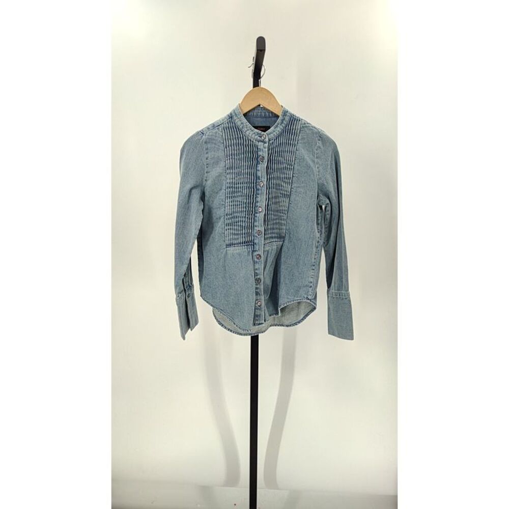 Quince Light Blue Denim Shirt Jacket